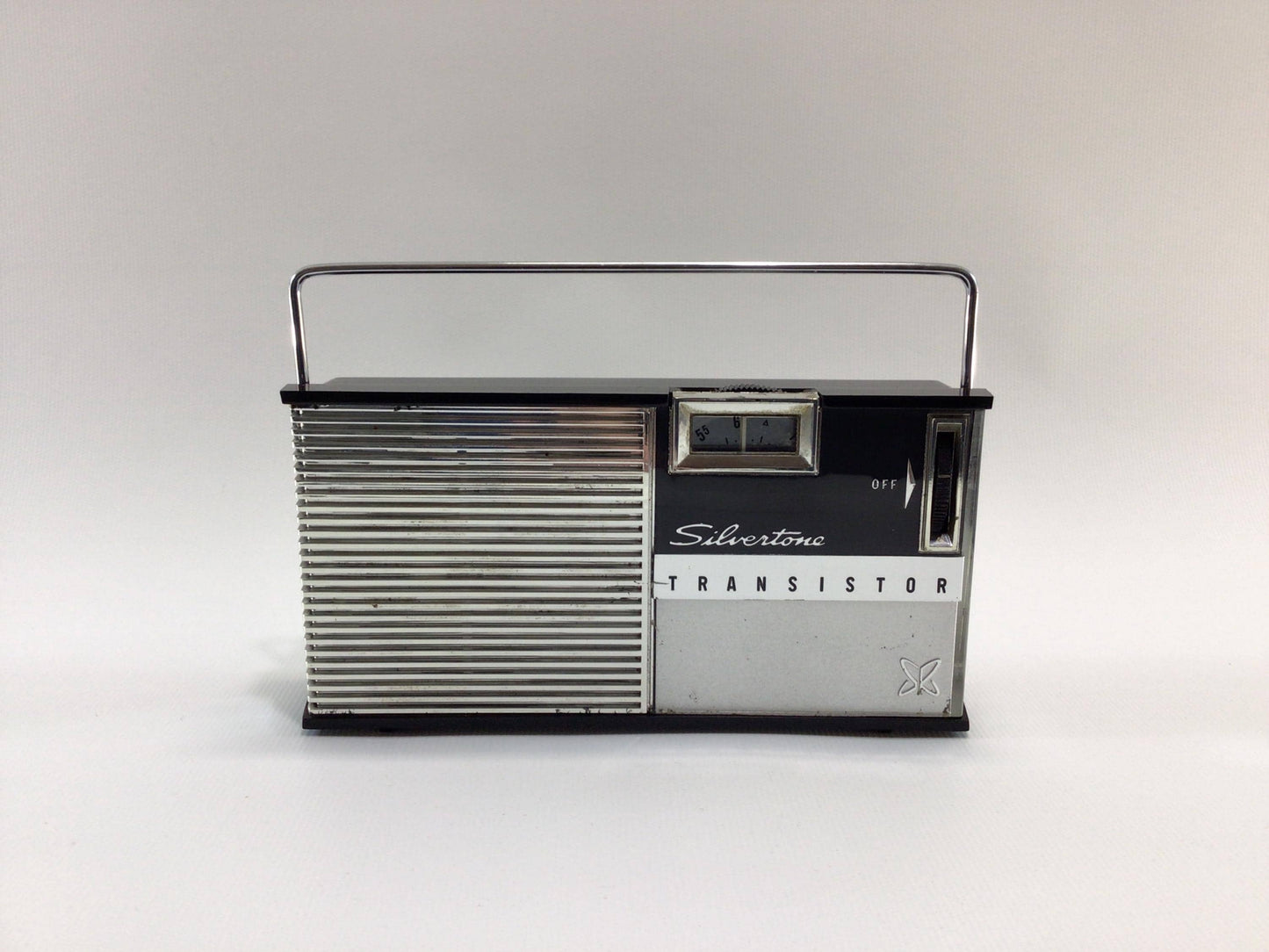 Vintage 6 Transistor Pocket MW Radio Sears Roebuck Silvertone Model 214 Analog Audio Electronics - Nonworking Parts Repair Display