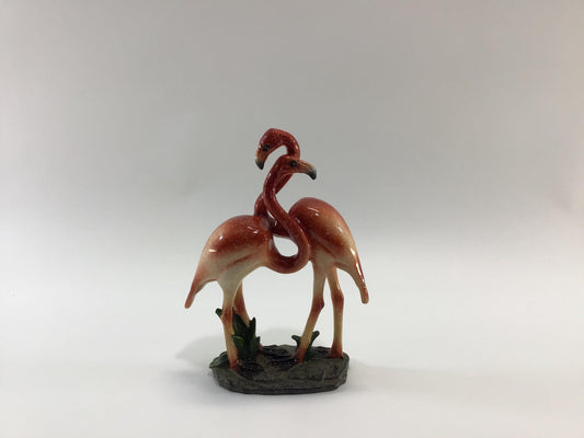 Pink Flamingos Vintage Resin Home Decor 6" Figurine