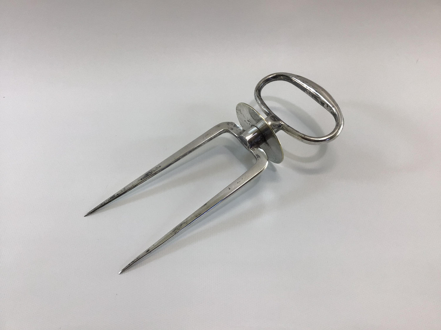 Silverplated Meat Carving Fork Vintage Quality Made Vintage Dining Utensil