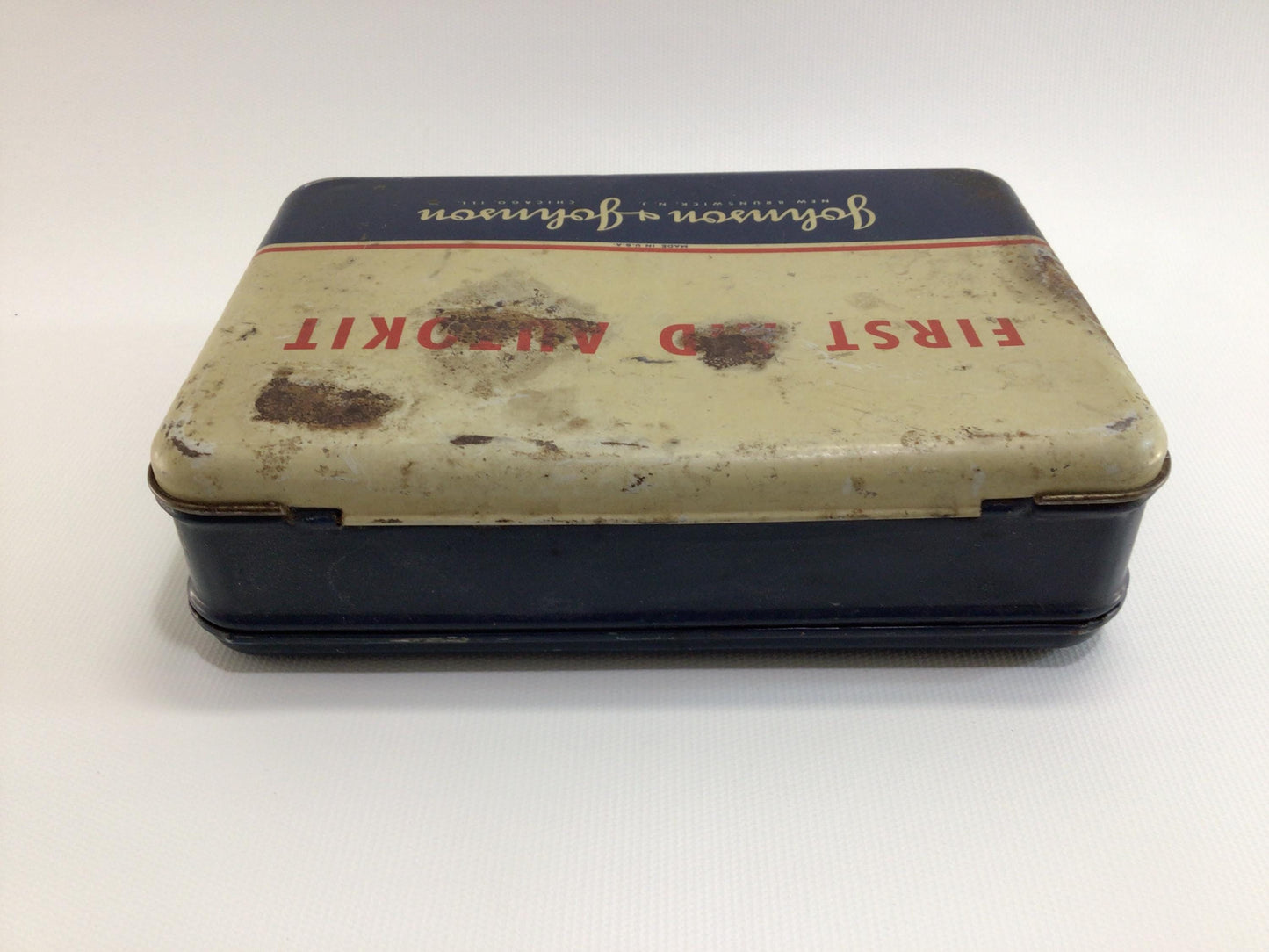 Vintage First Aid Auto Kit Johnson & Johnson Advertising