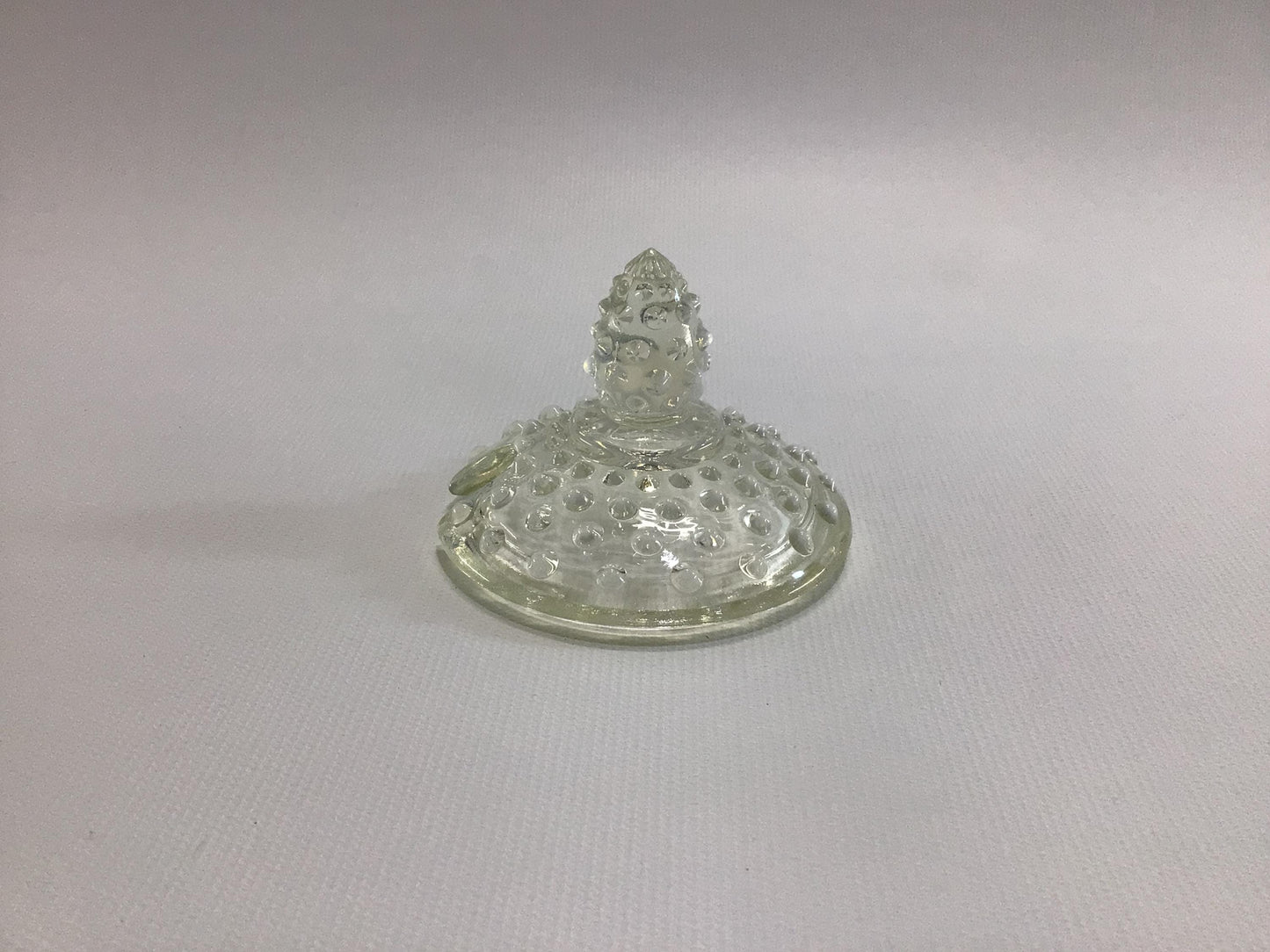 Hobnail 3" Jam Jar Dish Lid Vintage Pressed Glass Dining Service Replacement Part