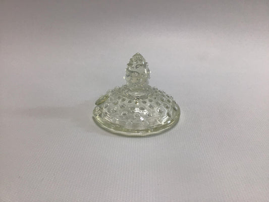 Hobnail 3" Jam Jar Dish Lid Vintage Pressed Glass Dining Service Replacement Part
