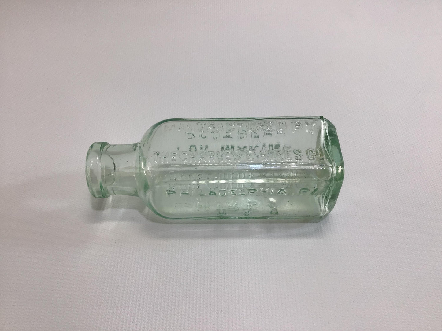 Soda Water Extract Bottle Hires Root Beer Philadelphia Antique Aqua Green Glass