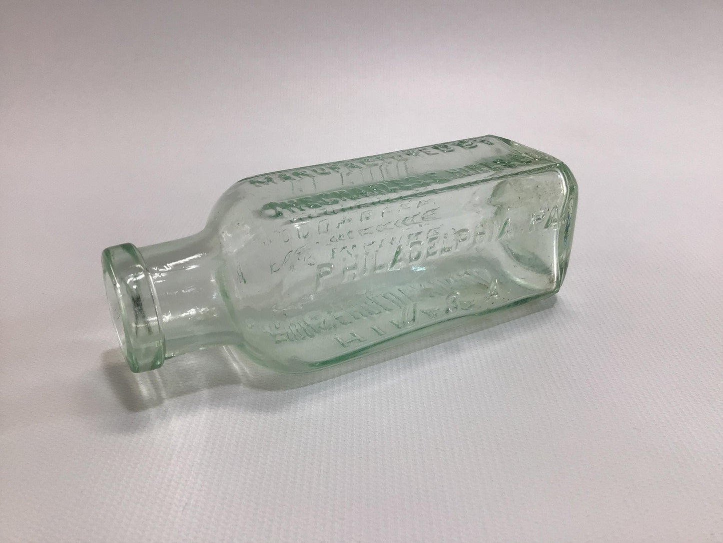 Soda Water Extract Bottle Hires Root Beer Philadelphia Antique Aqua Green Glass
