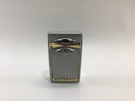 Vintage 6 Transistor Pocket AM Radio Motorola Model X11R Analog Audio Electronics - Nonworking Parts Repair Display