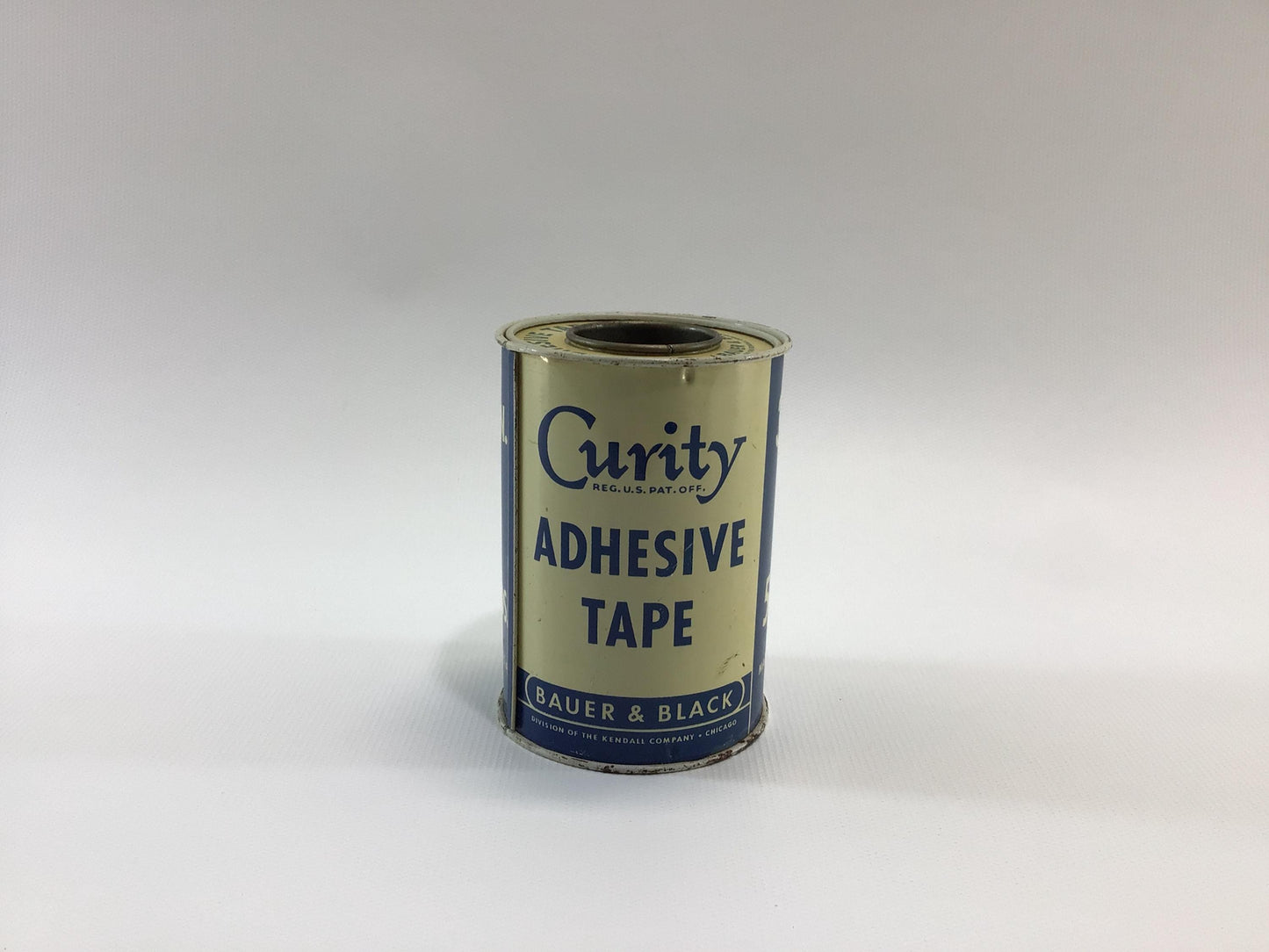 First Aid 3" Curity Adhesive Tape Vintage Advertising Tin