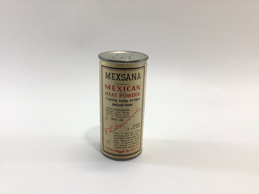 Vintage Home Remedies Advertising Tin Polvo MEXSANA Mexican Heat Powder