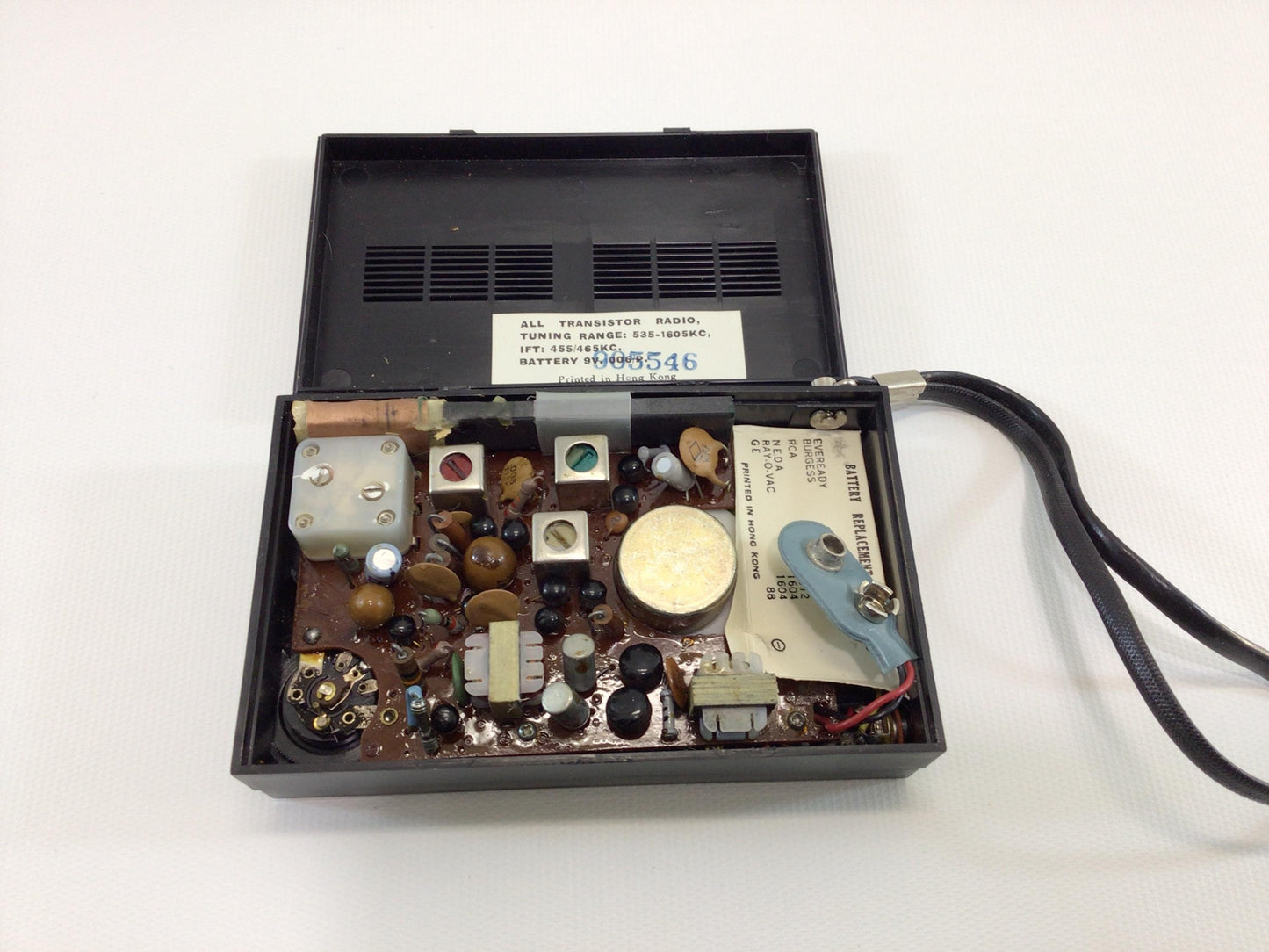 Vintage 5 Transistor Pocket AM Radio Browni 14 Solid State Analog Audio Electronics - Nonworking Parts Repair Display