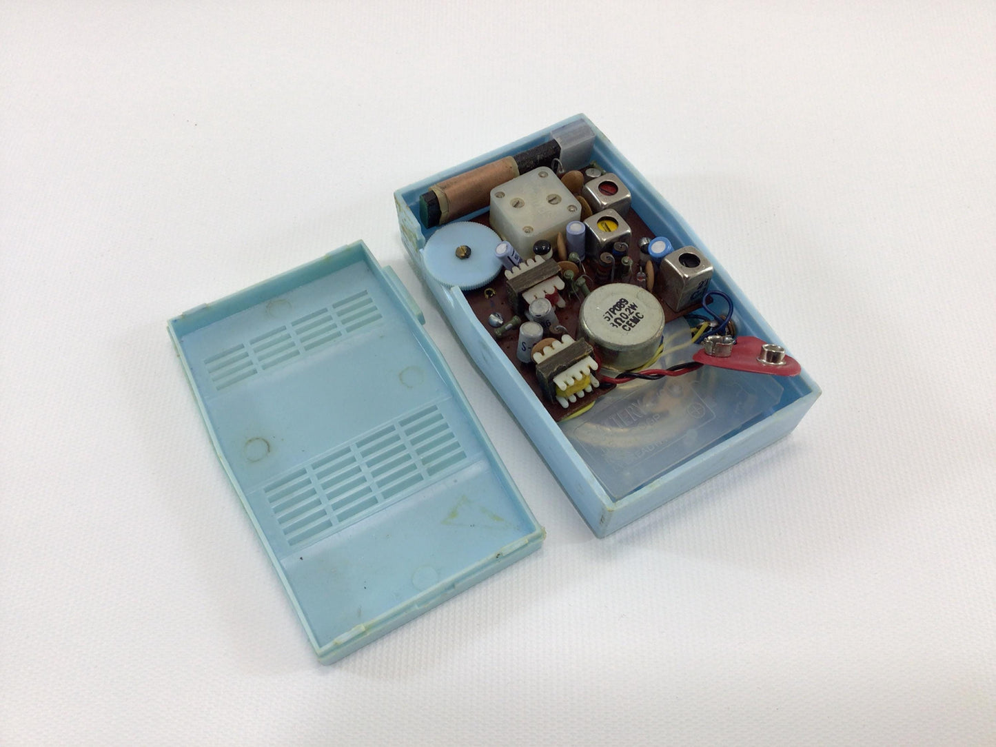 Vintage 6 Transistor Pocket AM Radio Rhapsody Solid State Analog Audio Electronics - Nonworking Parts Repair Display