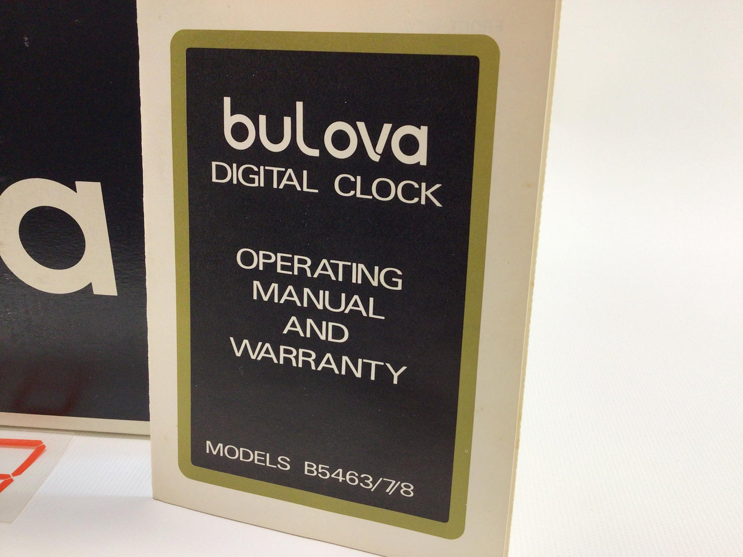 Bulova Digital Alarm Clock Model B-5467 Desk or Night Stand Organizer Vintage Electronics Device