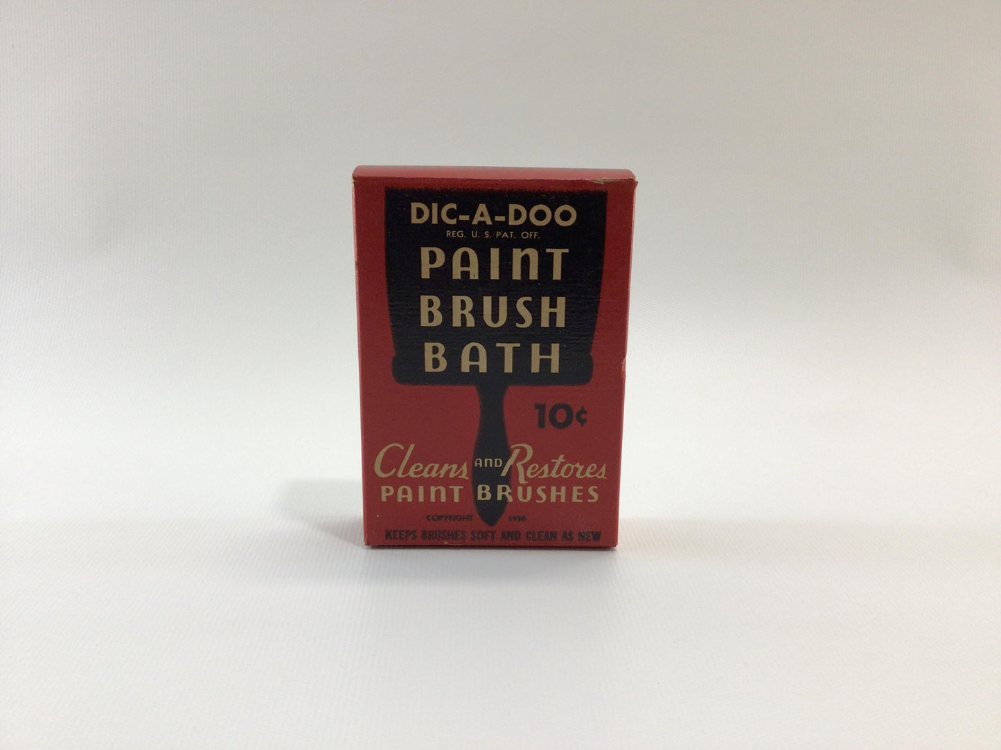 Dic A Doo Paint Brush Bath Vintage Garage Shop Advertising Ephemera