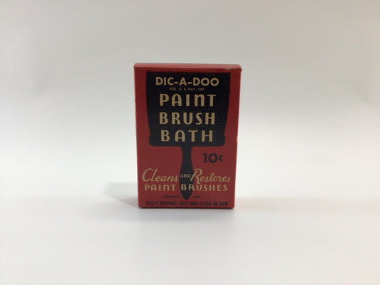 Dic A Doo Paint Brush Bath Vintage Garage Shop Advertising Ephemera