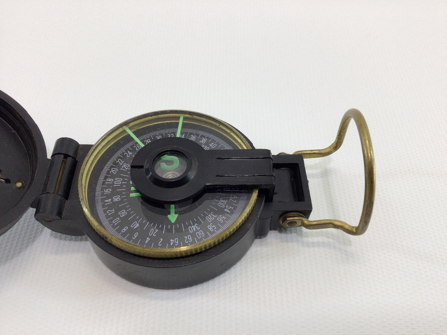 Pocket Compass Closed Face Edge Mark Engineer Lensatic Vintage Made in Japan Hiking Outdoor Sporting Equipment