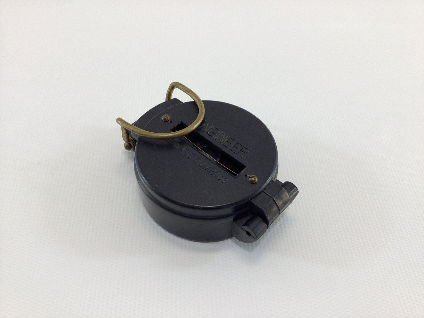 Pocket Compass Closed Face Edge Mark Engineer Lensatic Vintage Made in Japan Hiking Outdoor Sporting Equipment