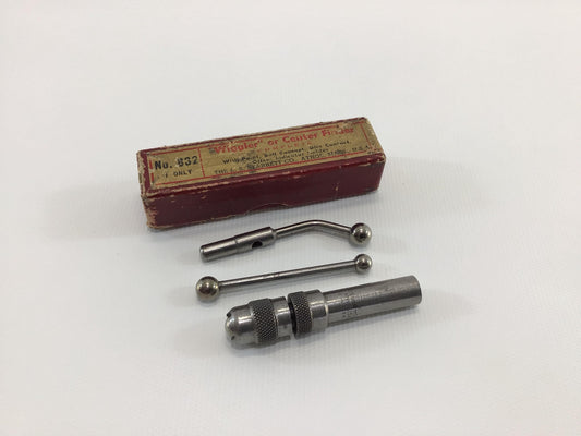 Starrett Steel Center Finder Wiggler 832 Vintage Quality Made Machine Shop Tools