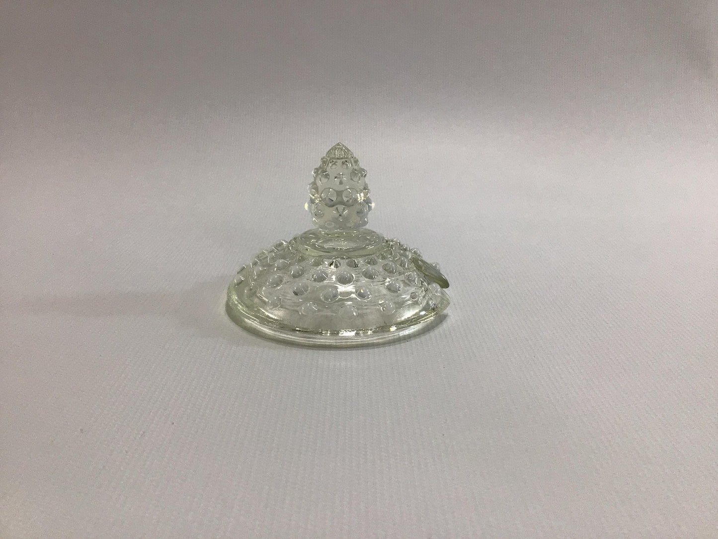 Hobnail 3" Jam Jar Dish Lid Vintage Pressed Glass Dining Service Replacement Part