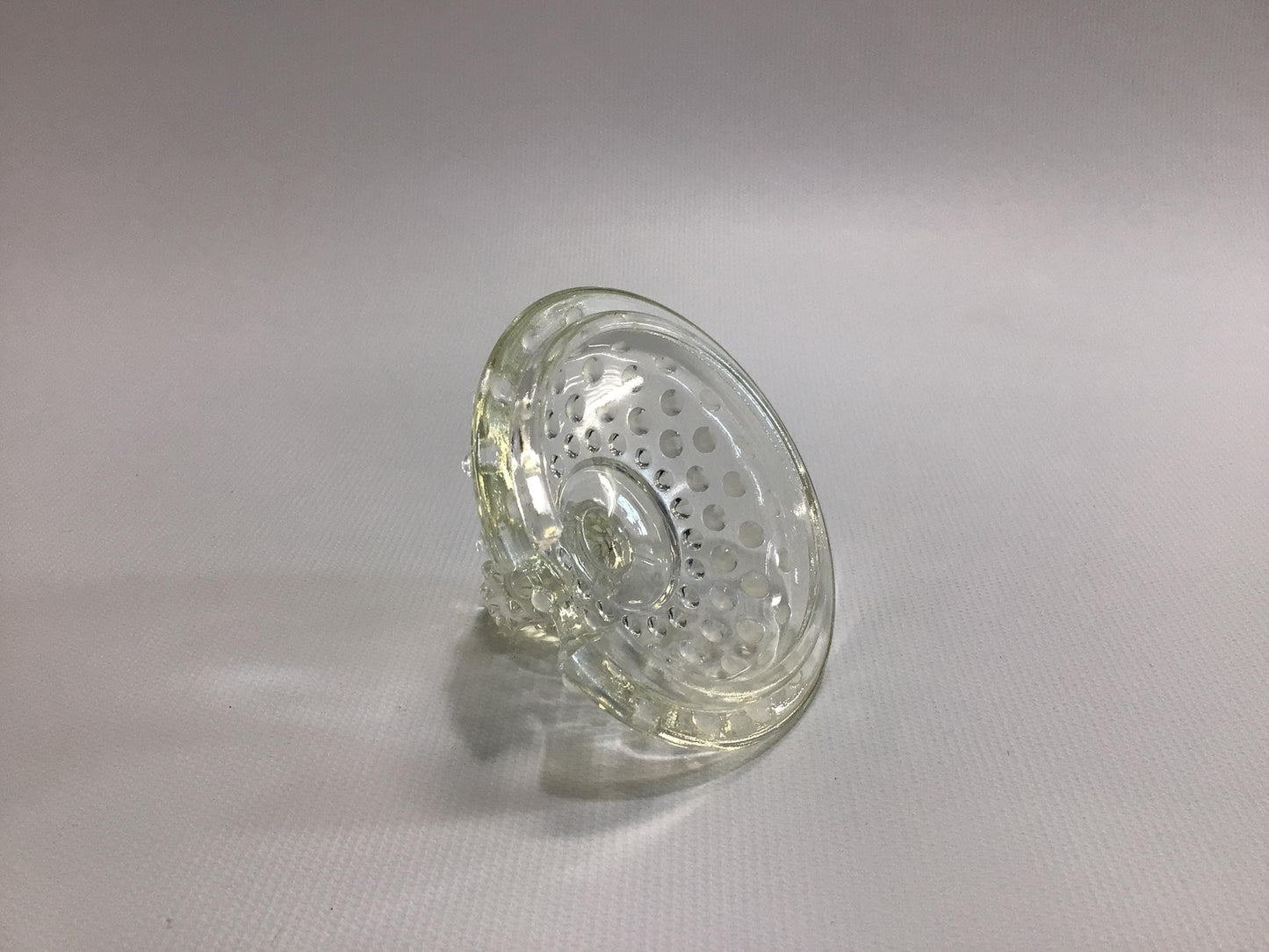 Hobnail 3" Jam Jar Dish Lid Vintage Pressed Glass Dining Service Replacement Part