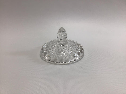 Hobnail 4" Sugar Bowl Lid Vintage Pressed Glass Dining Service Replacement Part