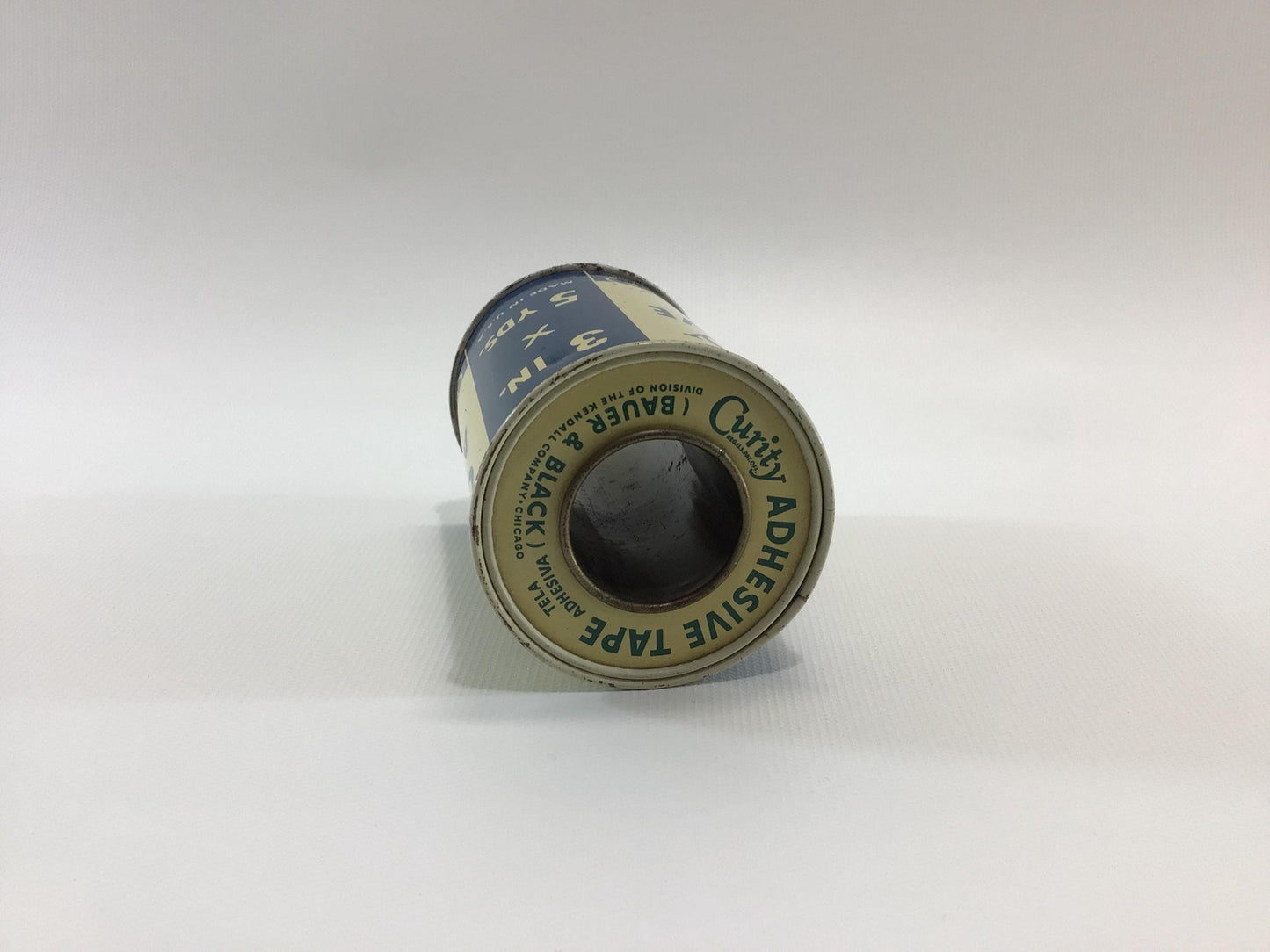 First Aid 3" Curity Adhesive Tape Vintage Advertising Tin