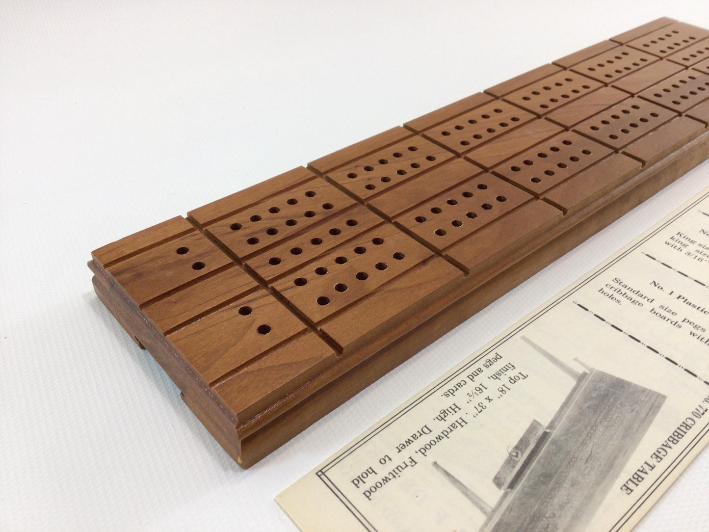 Drueke American Design Cribbage Board Vintage Groskopf's Grand Rapids Department Store Exclusive