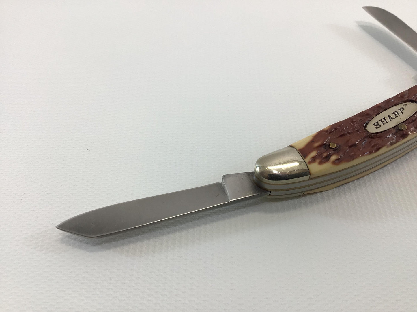 Vintage Pocket Knife Stockman Three Blade Sharp 380 Made In Japan