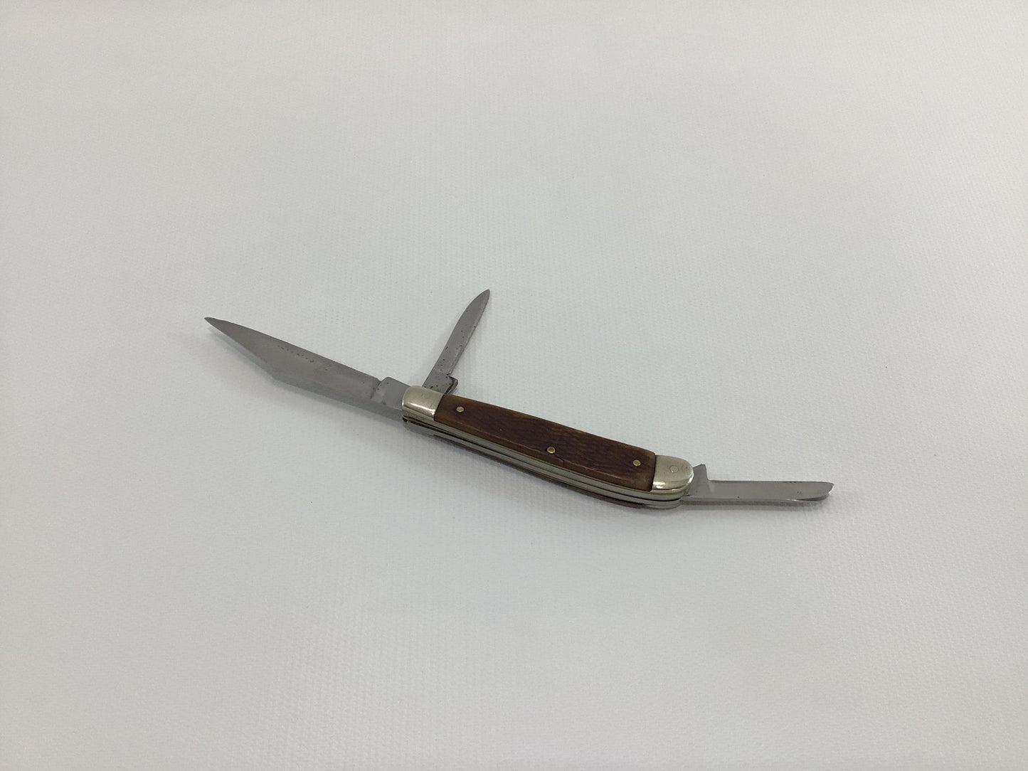 Vintage Pocket Knife Stockman Three Blade Sabre Made In Japan