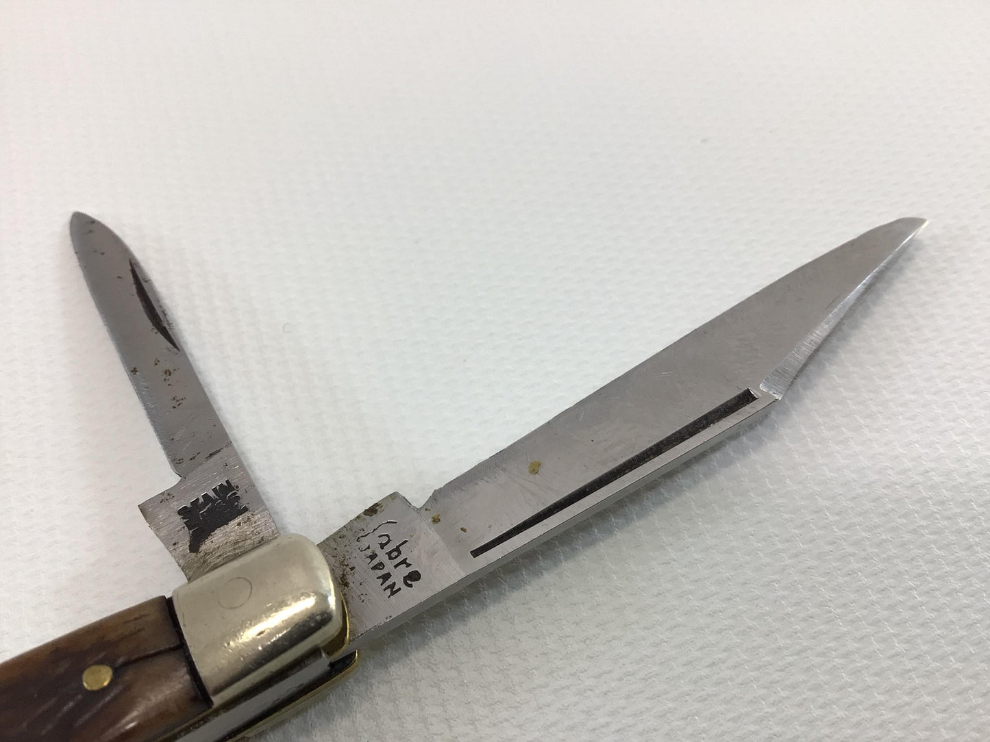 Vintage Pocket Knife Stockman Three Blade Sabre Made In Japan