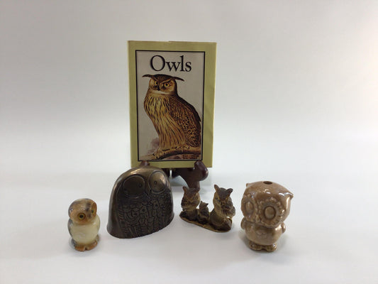 Small Owl Figurines Lot Vintage Collectibles Home Decor