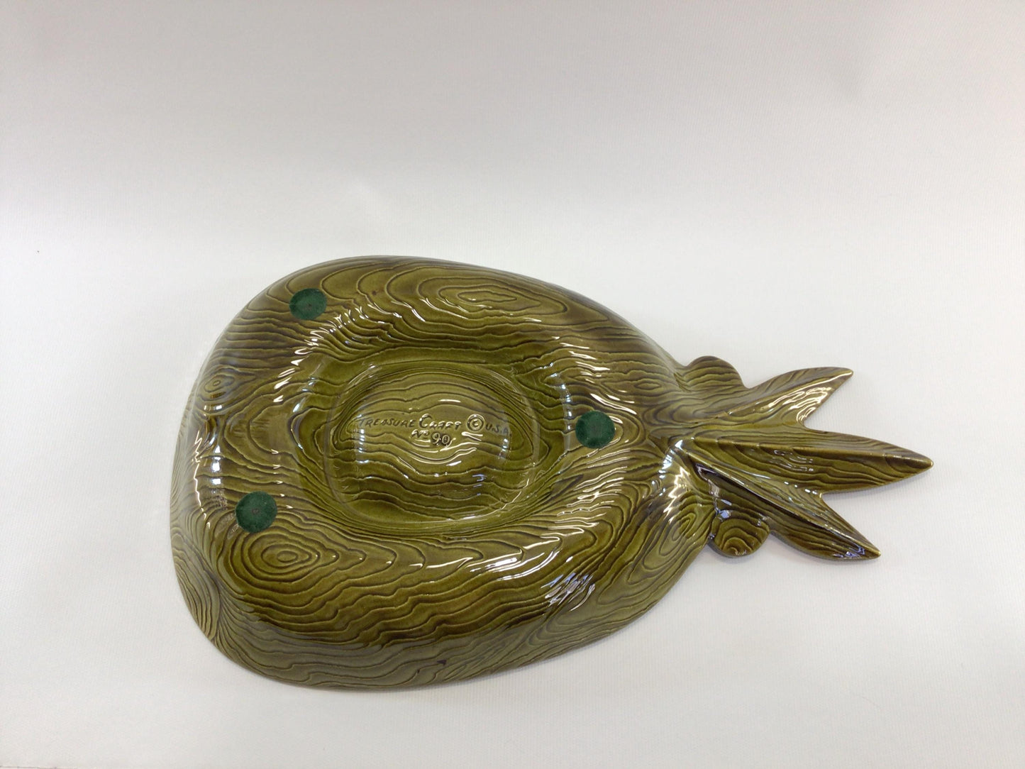 Treasure Craft Pineapple Chip and Dip Ceramic Party Snack Dish