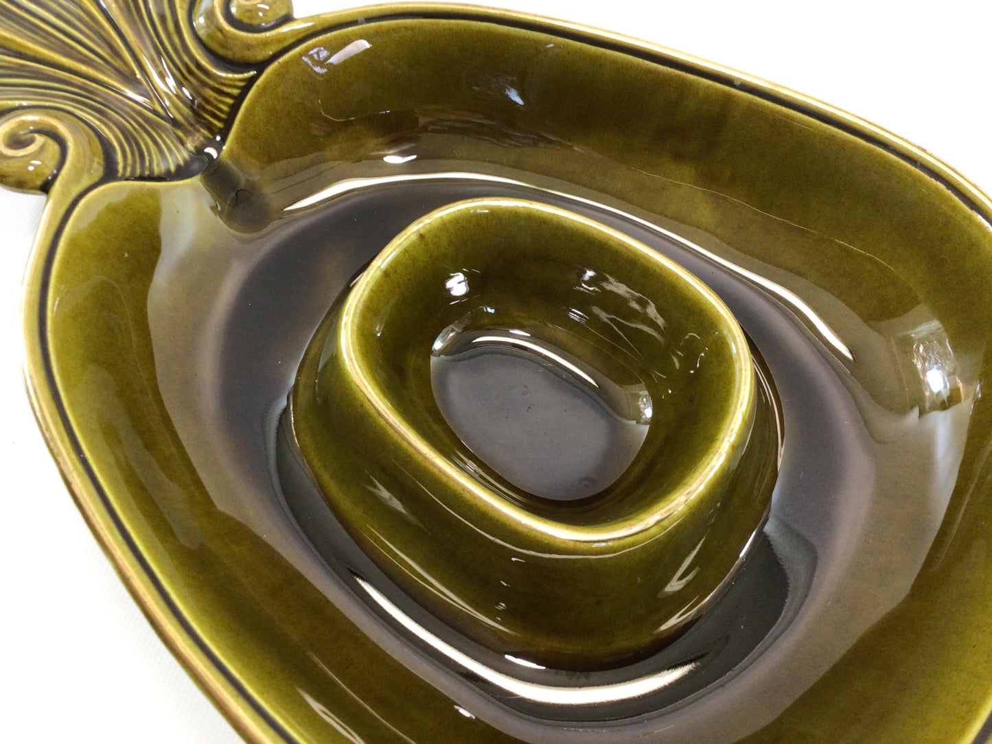 Treasure Craft Pineapple Chip and Dip Ceramic Party Snack Dish