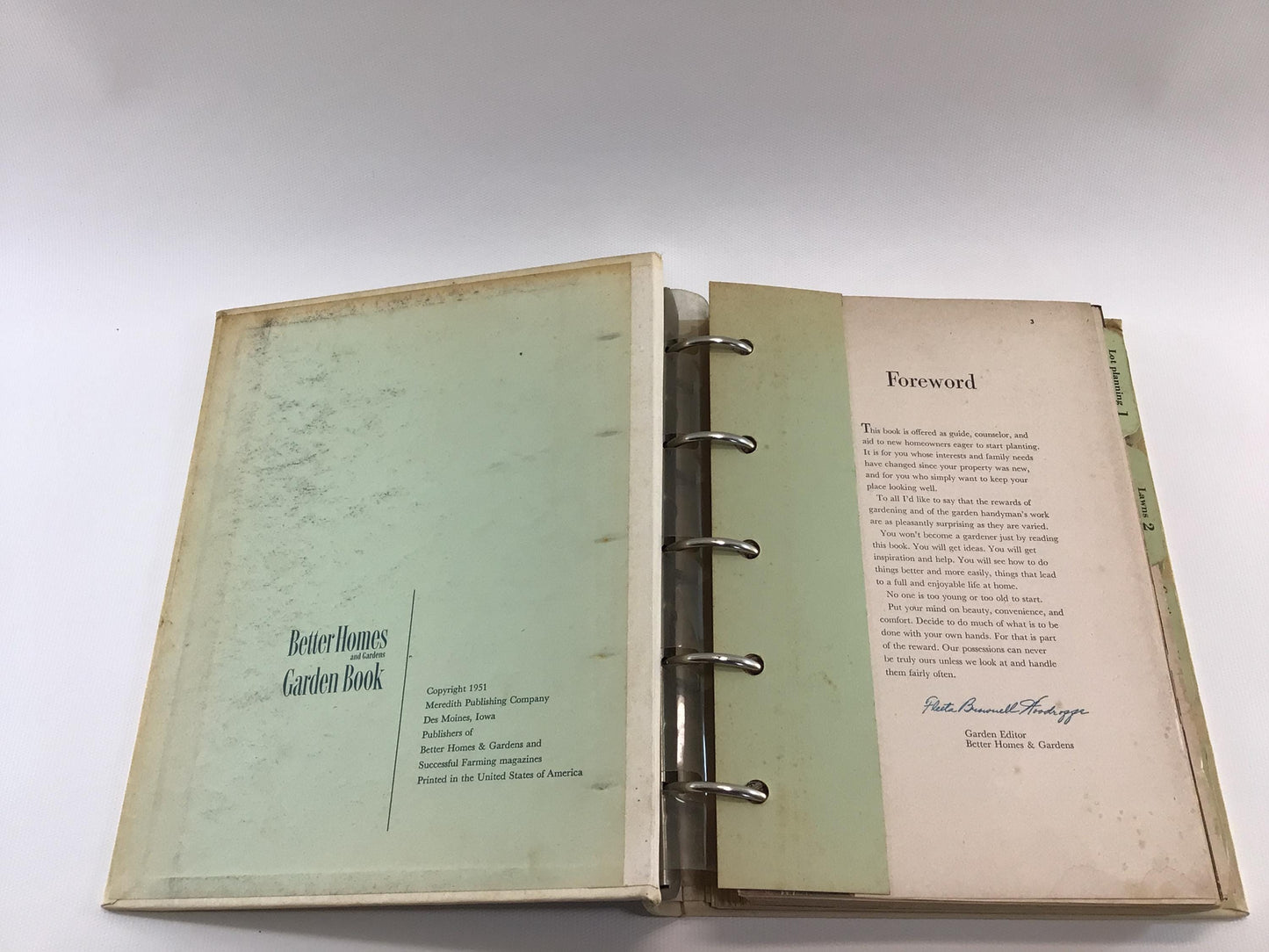 Vintage Garden Book Better Homes and Gardens 1951 First Edition