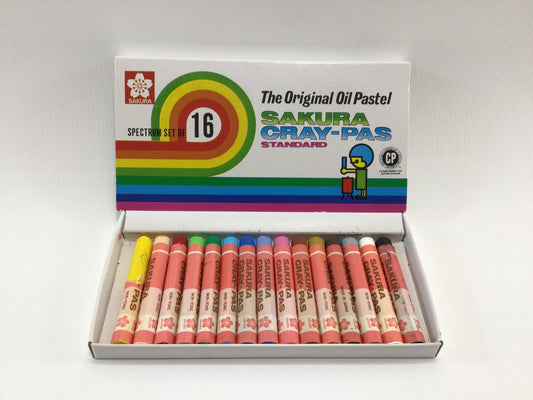 Sakura Oil Pastels Spectrum Set Standard Cray-Pas Vintage Artist Color Pastel Crayons - Incomplete