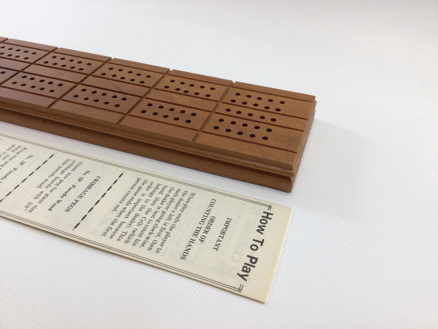Drueke American Design Cribbage Board Vintage Groskopf's Grand Rapids Department Store Exclusive
