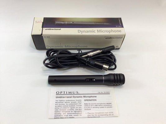 Optimus Dynamic Microphone 33-3023 Vintage Radio Shack Electronics Audio Equipment