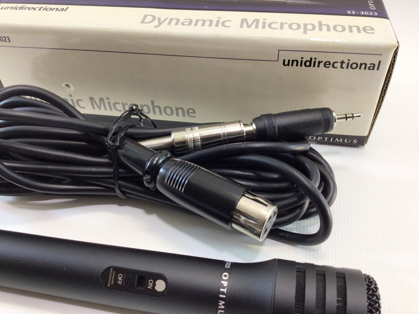 Optimus Dynamic Microphone 33-3023 Vintage Radio Shack Electronics Audio Equipment