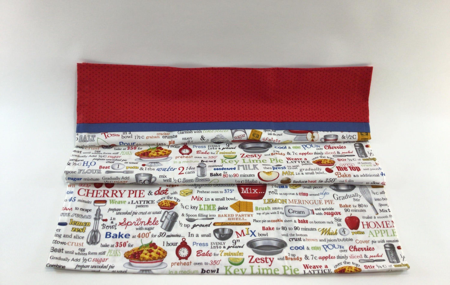 Handmade Large Pie Baking Theme Country Kitchen Wall Decor Flour Sack