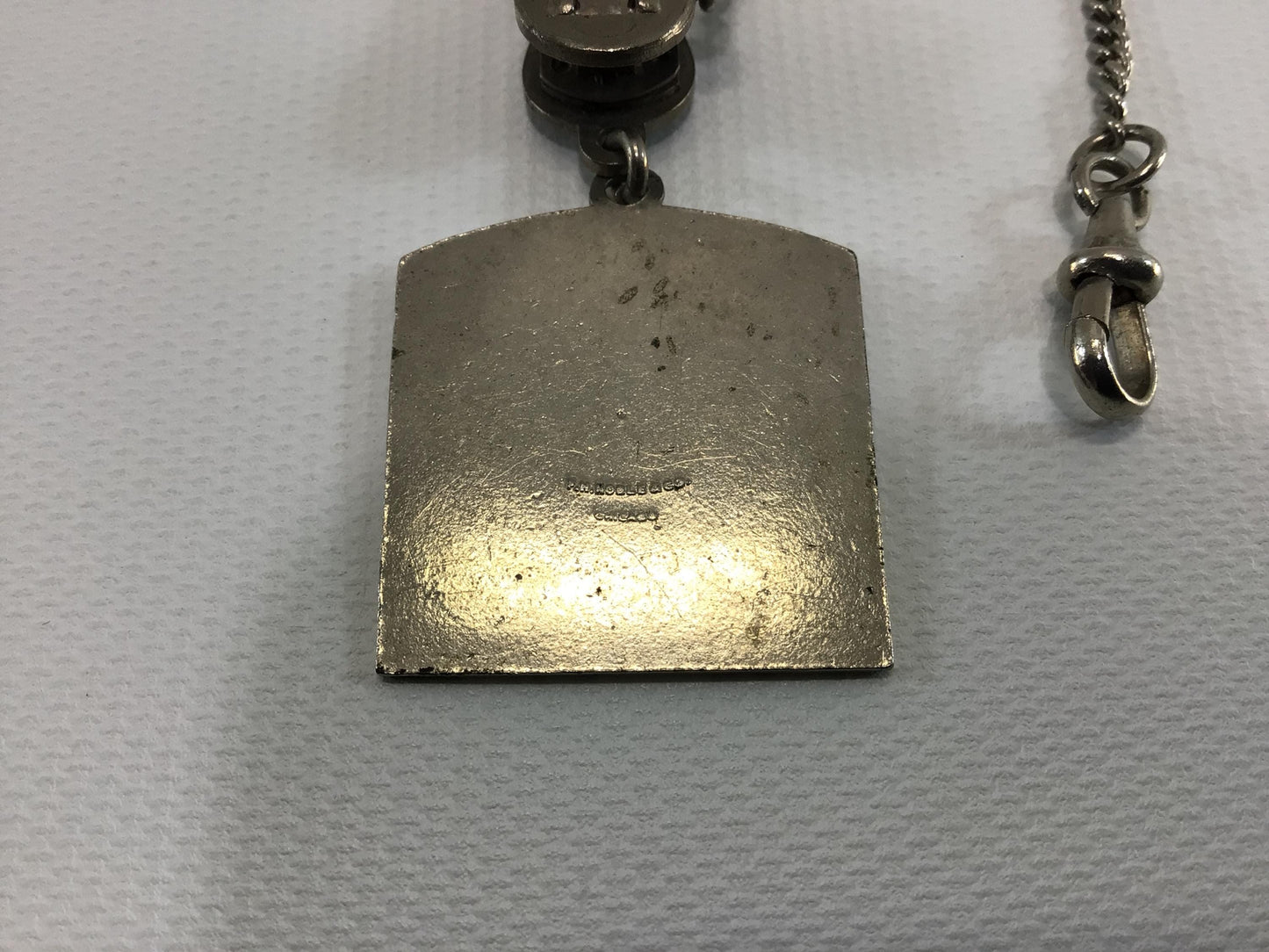 Watch Fob Woodmen Accident Company Employee Award Vintage Advertising Fashion Accessory