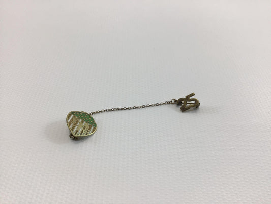 Vintage Enameled Sweater Pin 25 year Employee Service Award Woodmen Circle Lincoln Nebraska