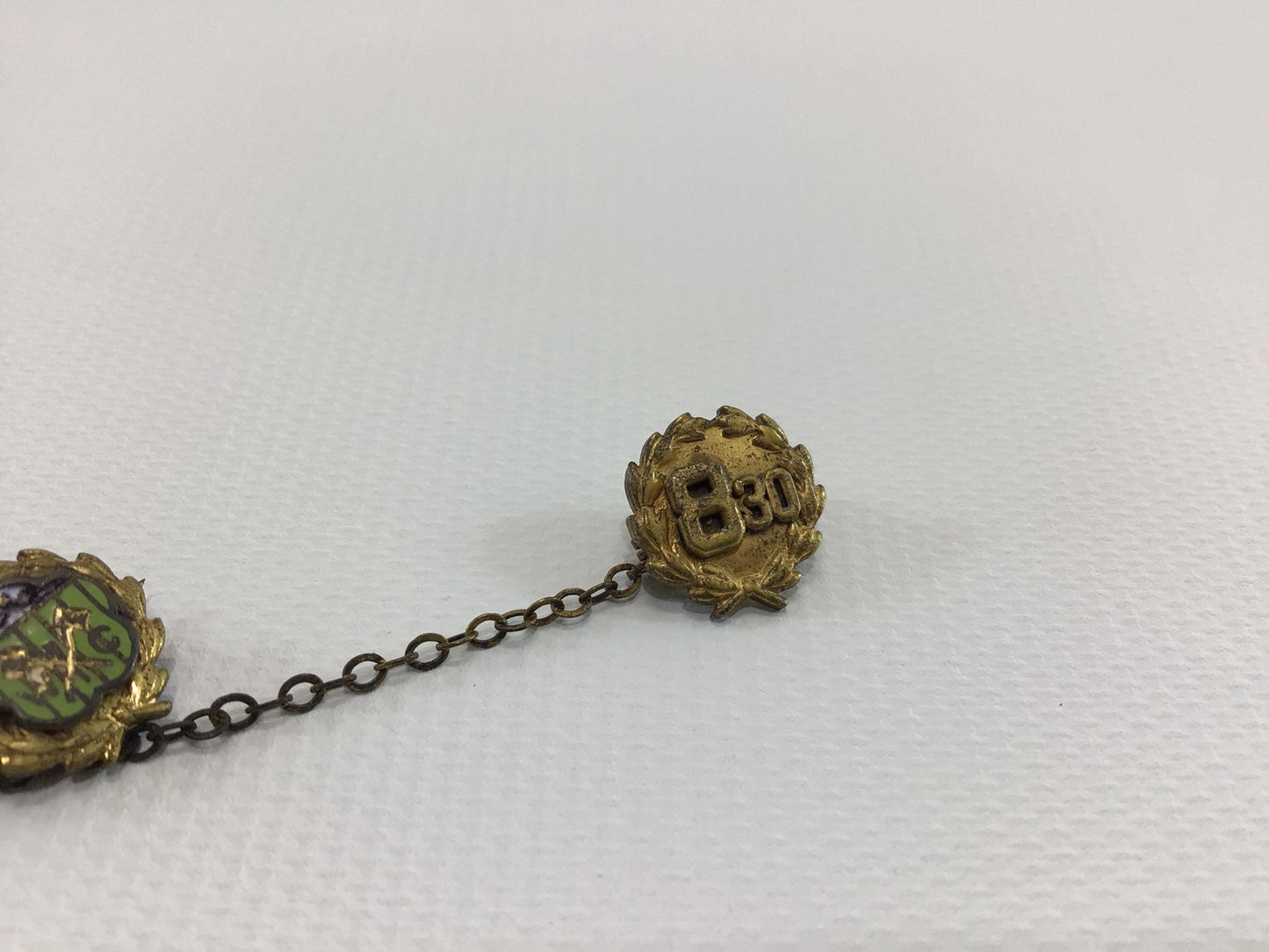 Vintage Enameled Sweater Pin Service Award 8:30 Woodmen Circle Lincoln Nebraska