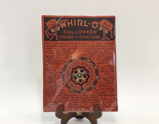 Beistle Whirl-O Halloween Fortune and Stunt Game Vintage Holiday Ephemera