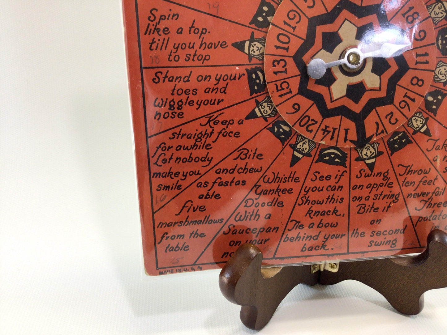 Beistle Whirl-O Halloween Fortune and Stunt Game Vintage Holiday Ephemera