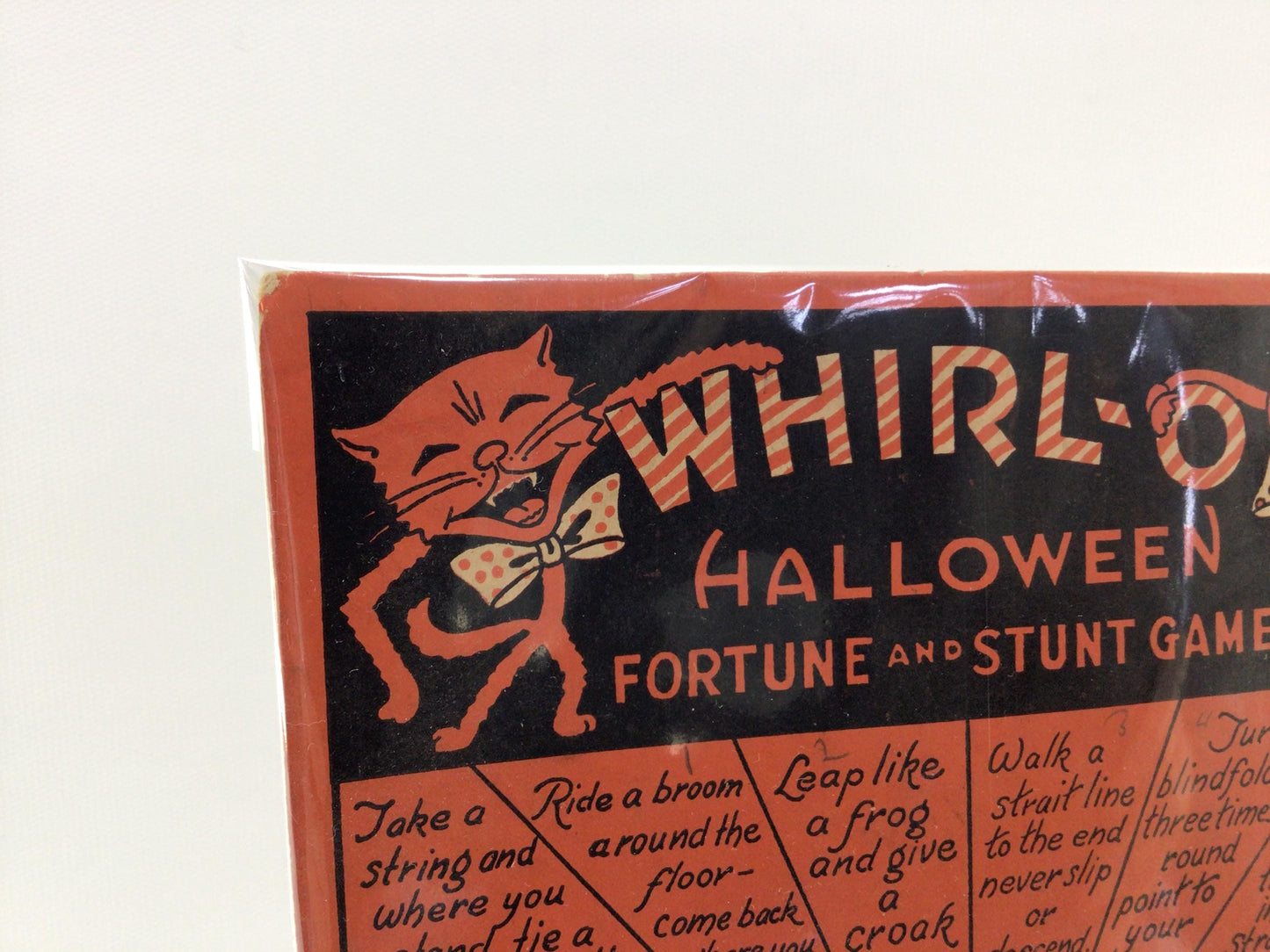 Beistle Whirl-O Halloween Fortune and Stunt Game Vintage Holiday Ephemera