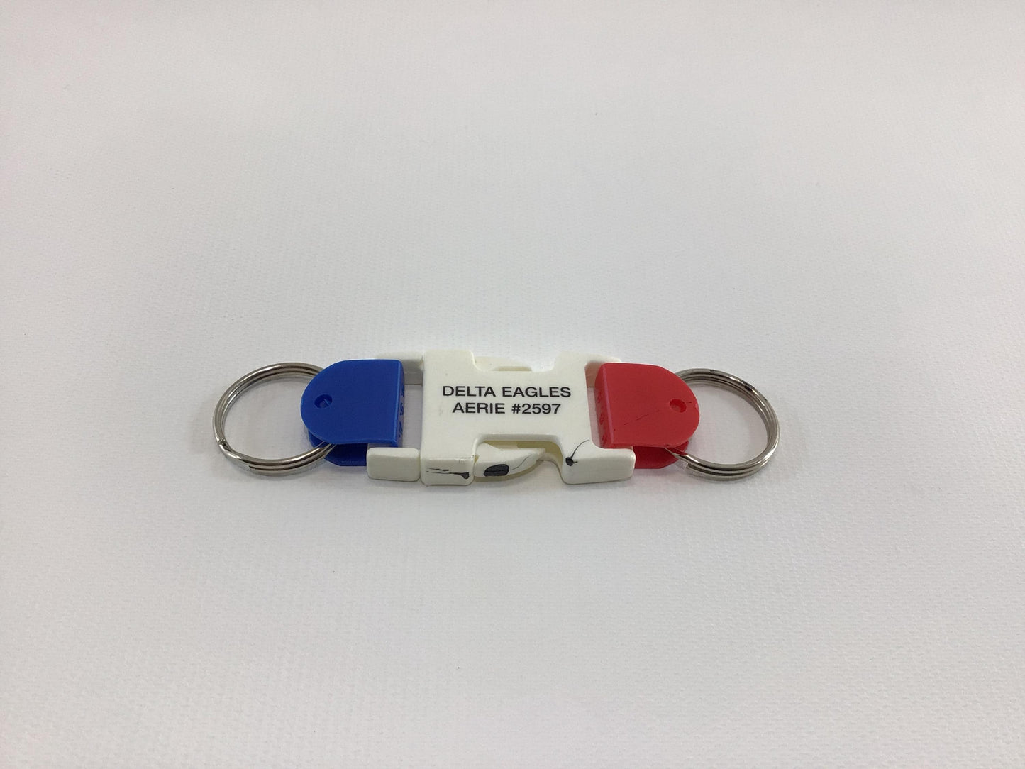 Buckle Up Vintage Double Keychain Delta Ohio Eagles Club