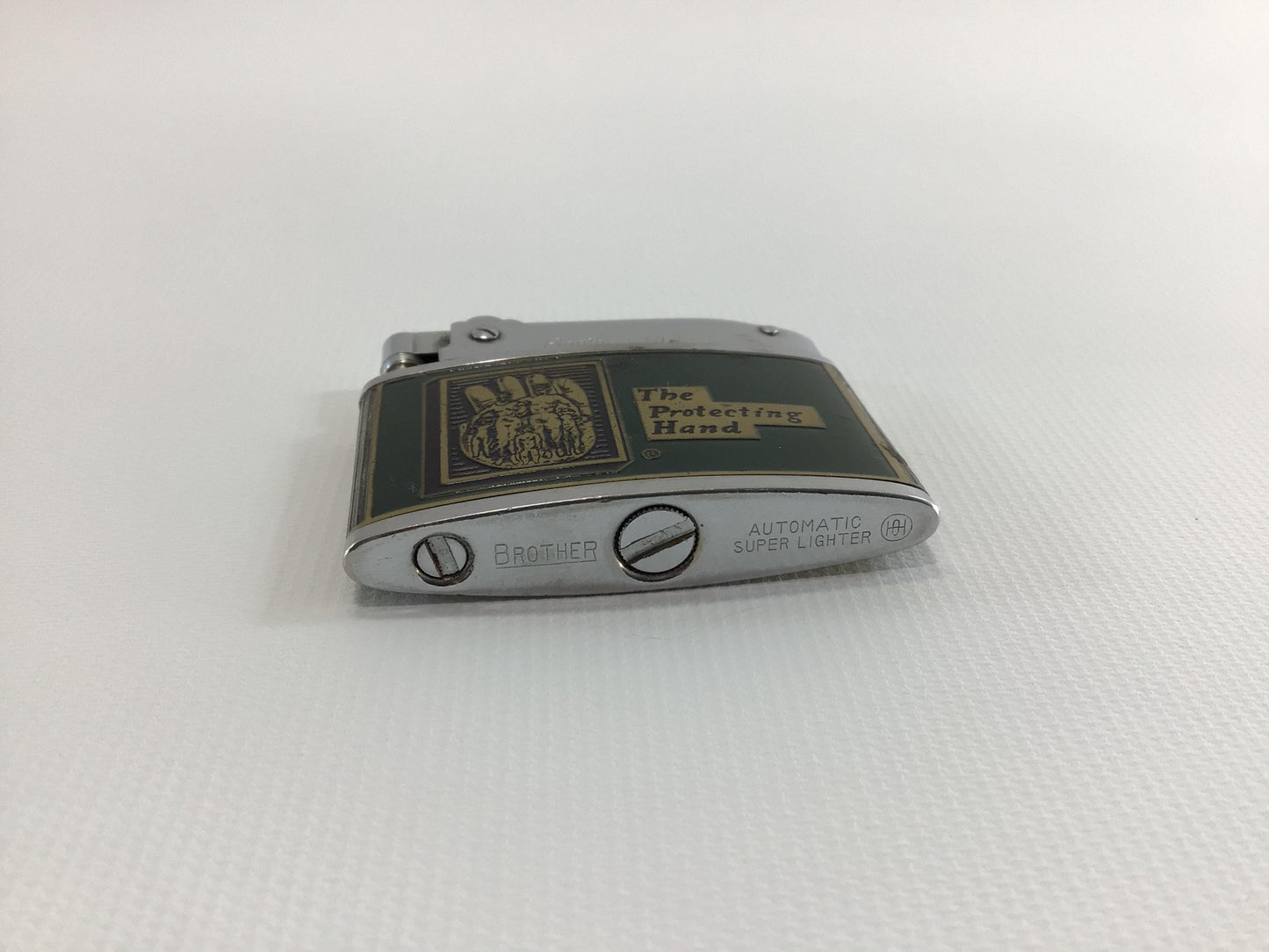 Vintage Brother Lite Advertising Cigarette Lighter 1950s Quality Made in Japan Woodmen Accident and Life Company