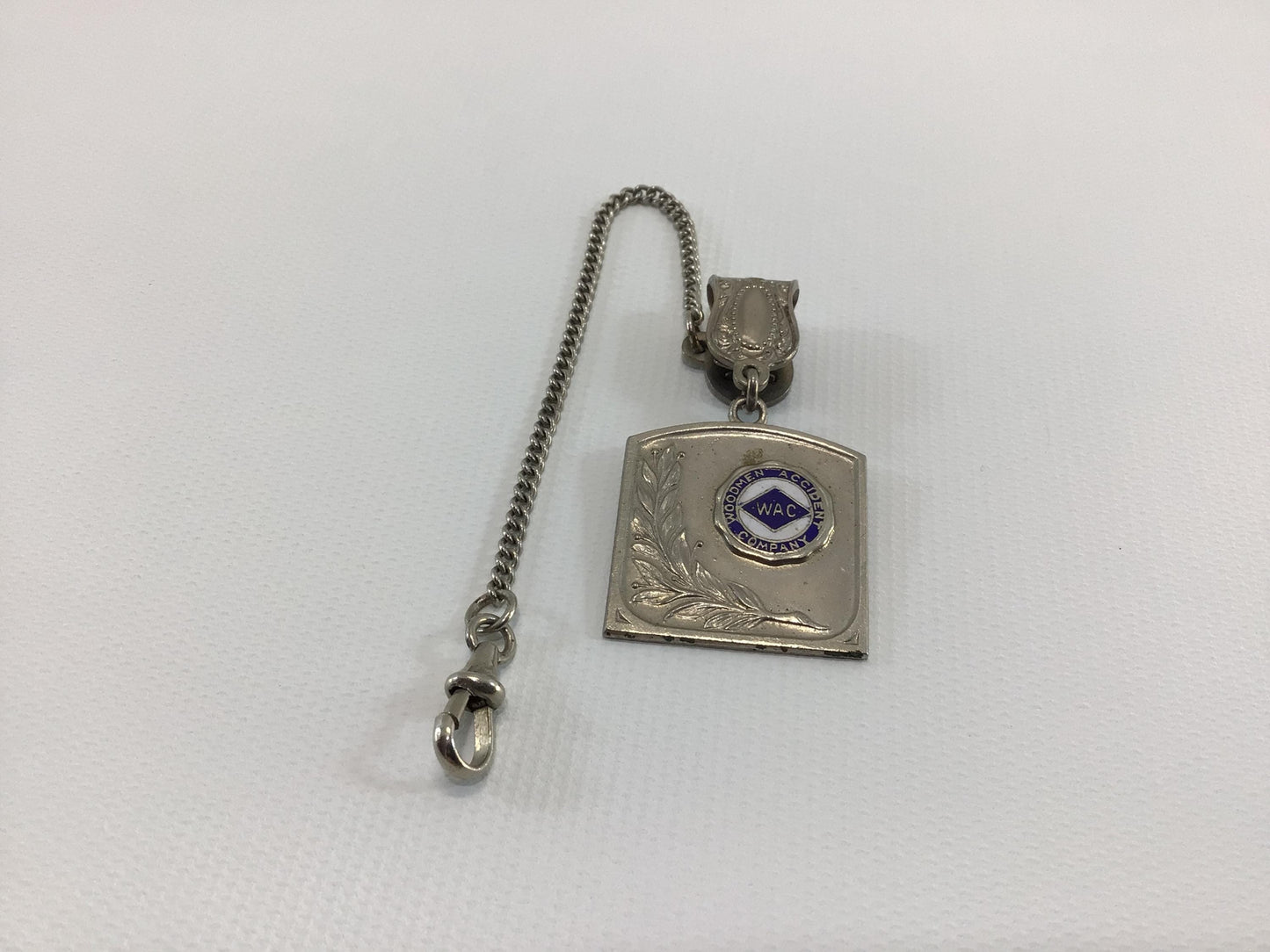 Watch Fob Woodmen Accident Company Employee Award Vintage Advertising Fashion Accessory