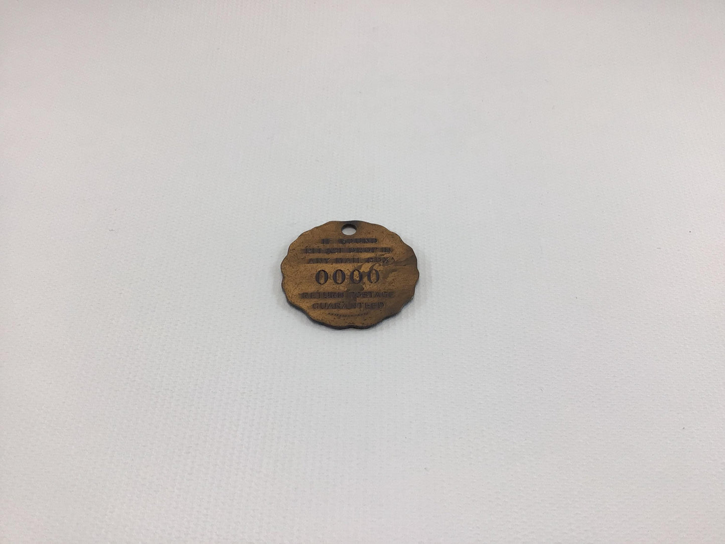 Bronze Keychain Medallion Woodmen Accident Company Vintage Employee Award Advertising