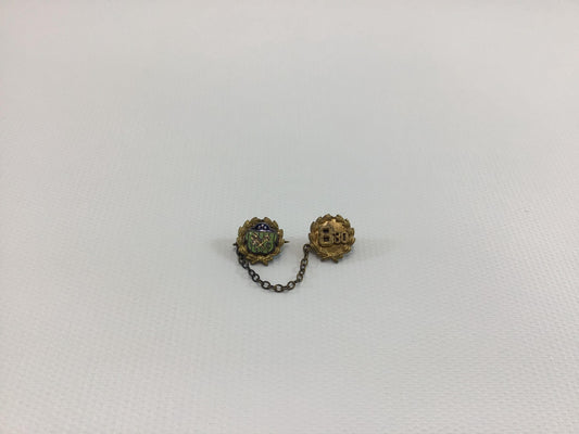 Vintage Enameled Sweater Pin Service Award 8:30 Woodmen Circle Lincoln Nebraska