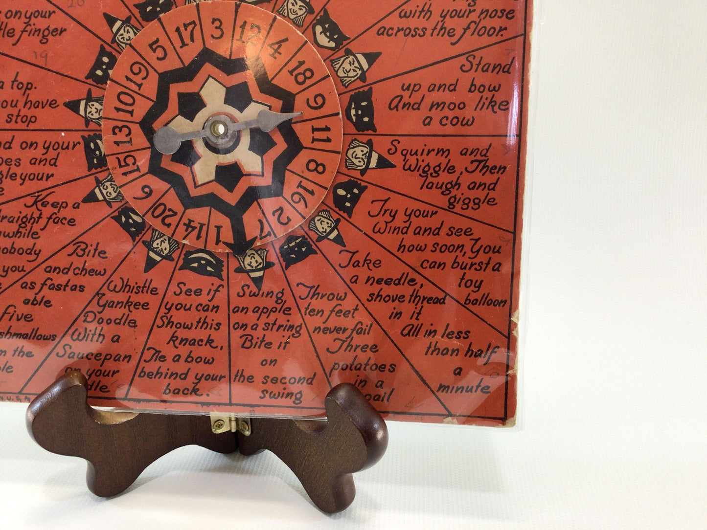 Beistle Whirl-O Halloween Fortune and Stunt Game Vintage Holiday Ephemera