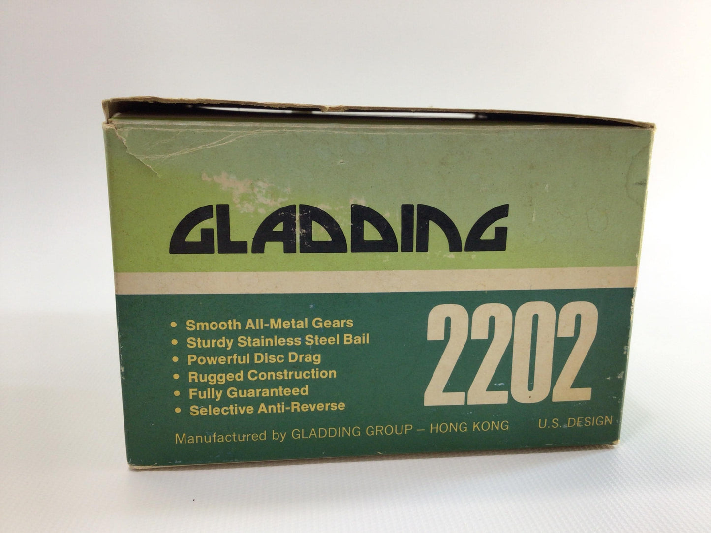 Gladding 2202 Spinning Reel Vintage Made in Hong Kong Outdoor Sporting Equipment Fishing Tackle