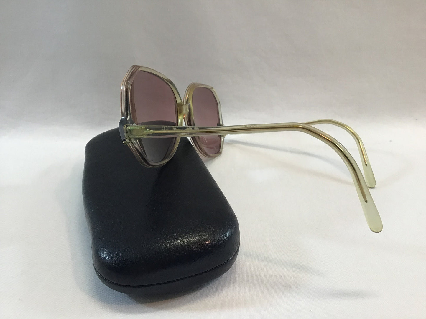 Vintage Women's Eyeglasses Translucent Brown L'AMY Frame Retro 80's Eyewear Bifocal Sunglasses